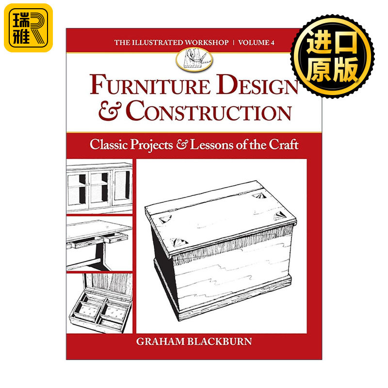 英文原版 Furniture Design & Construction 家具设计与建造 经典项目与工艺教训 木工插图指南 英文版 进口英语原版书籍