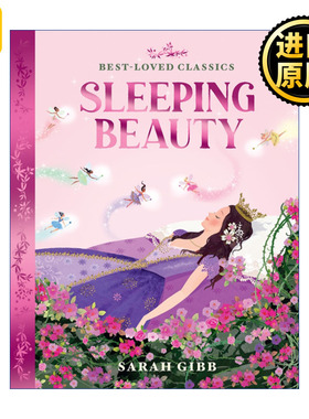 Sleeping Beauty 睡美人 Sarah Gibb童话绘本系列 彩色剪影风格插画