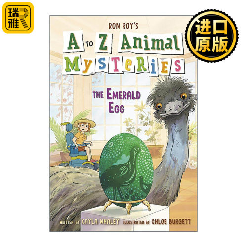 英文原版 A to Z Animal Mysteries #5 The Emerald Egg 动物神秘案件系列5 翡翠蛋 儿童推理章节桥梁故事书 进口英语原版书籍