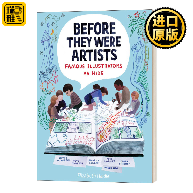 Before They Were Artists Famous Illustrators as Kids 书籍/杂志/报纸 儿童读物原版书 原图主图