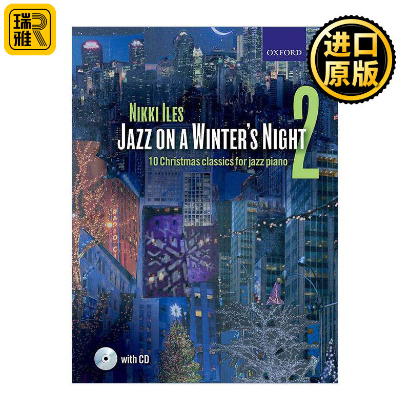 英文原版 Jazz on a Winter's Night 2 爵士冬夜2 钢琴爵士乐曲谱 英皇钢琴考级练习 英文版 进口英语原版书籍