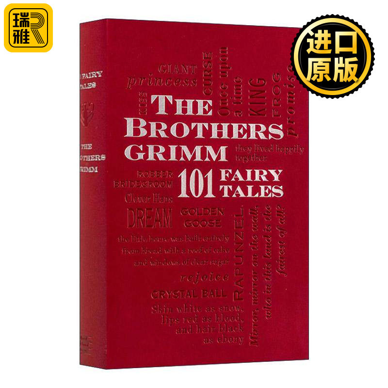 英文原版 The Brothers Grimm 101 Fairy Tales 格林童话 第2版 软精装皮质封面词云经典 Word Cloud Classics 进口英语原版书籍