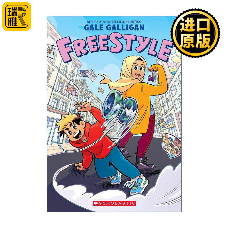 英文原版 Freestyle 即兴表演 漫画 学校友谊故事 英文版 进口英语原版书籍