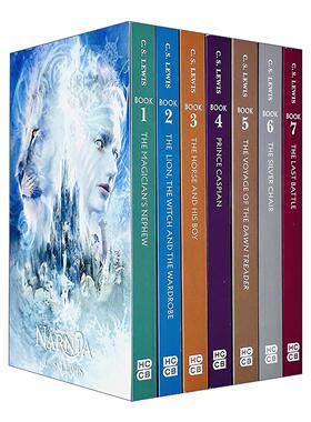 英文原版 The Chronicles of Narnia 纳尼亚传奇七册套装 儿童奇幻小说 英文版 进口英语原版书籍