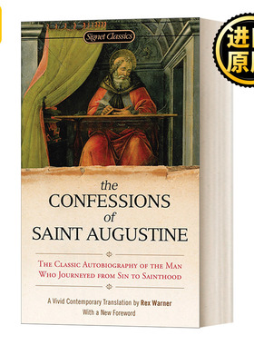 英文原版 Confessions of Saint Augustine 忏悔录 圣奥古斯丁 Signet Classics 英文版 Augustine of Hippo 进口英语原版书籍