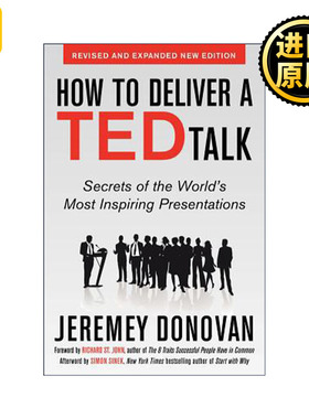 英文原版 How to Deliver a TED Talk 英文版 进口英语原版书籍