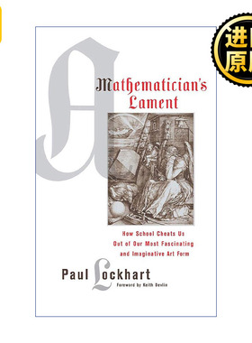 正版 A Mathematician's Lament 英文原版 进口英语书籍