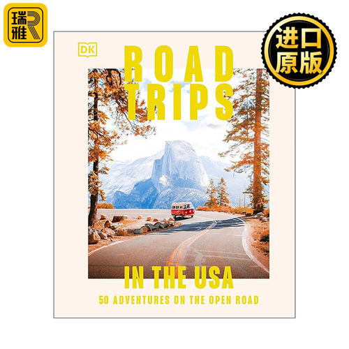 英文原版 Road Trips in the USA 美国公路旅行 50条传奇公路 精装 英文版 进口英语原版书籍