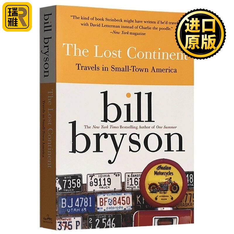 The Lost Continent 失落的大陆 美国小城之旅 英文原版 布莱森旅行随笔系列 Bill Bryson 万物简史作者 全英文版进口英语文学书籍