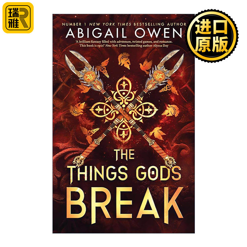 英文原版 The Things Gods Break 众神所毁之物 众神的游戏2 Abigail Owen畅销奇幻浪漫小说 英文版 进口英语原版书籍