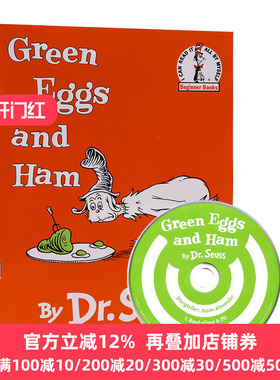 Green Eggs And Ham Book CD 苏斯博士 绿色鸡蛋和火腿 英文原版儿童绘本