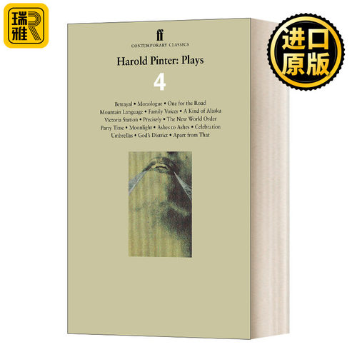 哈罗德品特戏剧集4 英文原版 Harold Pinter Plays 4 诺贝尔文学奖得主 危险女人心 山地语言 家庭之声 英文版 进口英语原版书籍