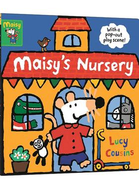 英文原版 Maisy's Nursery With a Pop-Out Play Scene 小鼠波波上幼儿园 儿童启蒙认知立体场景纸板绘本 英文版 进口英语原版书籍