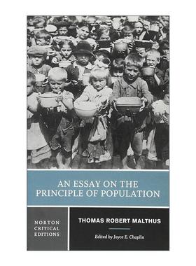 英文原版 An Essay on the Principle of Population 人口原理 诺顿文学解读系列 Norton Critical Editions 英国经济学家马尔萨斯