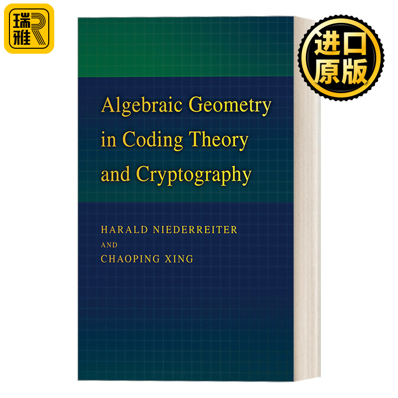 英文原版 Algebraic Geometry in Coding Theory and Cryptography 编码理论和密码学中的代数几何 精装 Harald Niederreiter