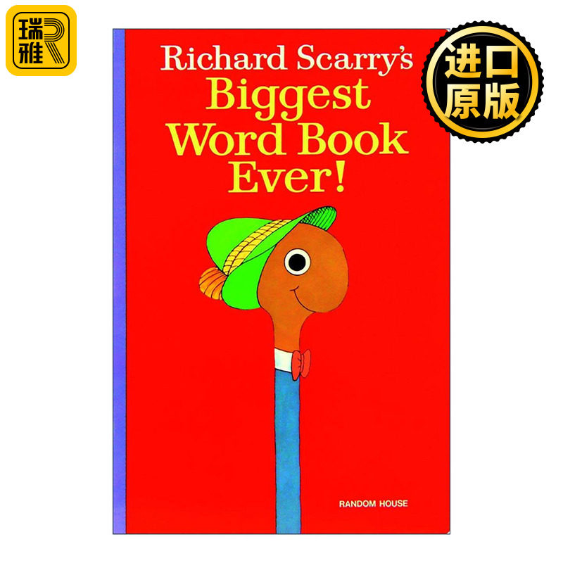英文原版 Richard Scarry's Best Word Book Ever 斯凯瑞金色童书 词汇书 经典绘本 超大全彩精装纸板书 英文版 进口英语原版书籍