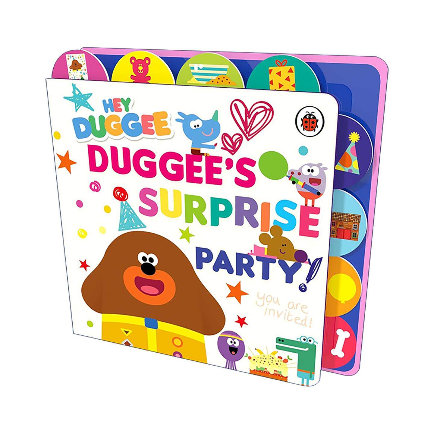 英文原版 Hey Duggee Duggee’s Surprise Party 嗨道奇 道奇的惊喜派对 标签纸板书 英文版 进口英语原版书籍