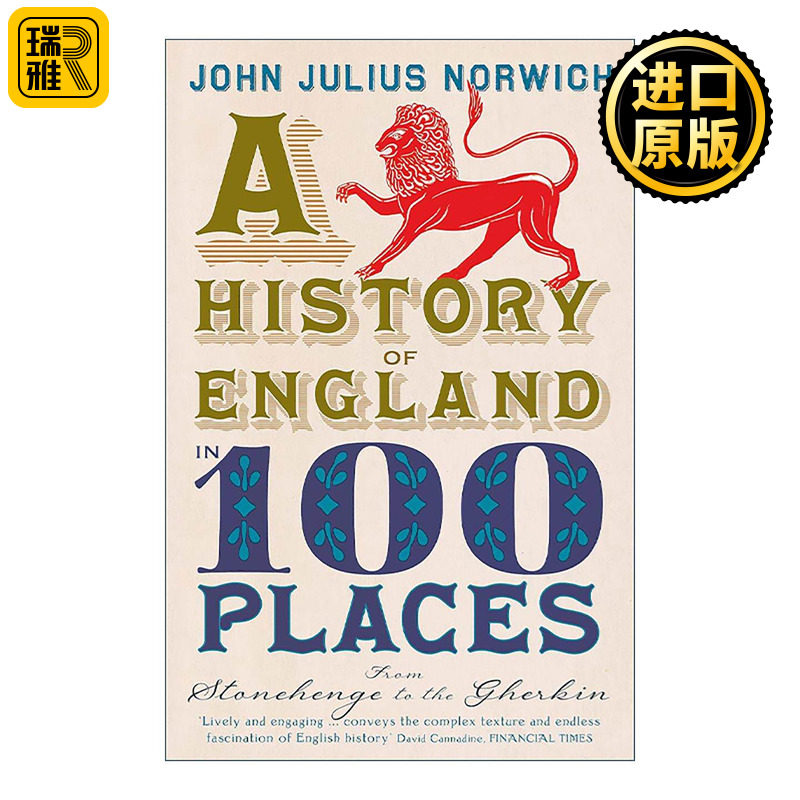 英文原版 A History of England in 100 Places 英格兰史上100个重要的地方 英文版 进口英语原版书籍