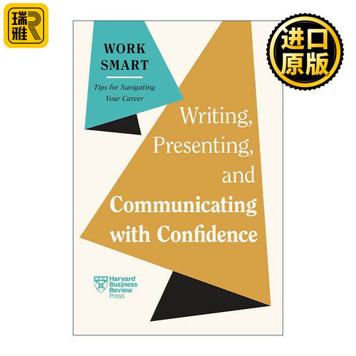 英文原版 Writing Presenting and Communicating with Confidence HBR Work Smart Series 自信地写作 展示和交流 哈佛商业评论