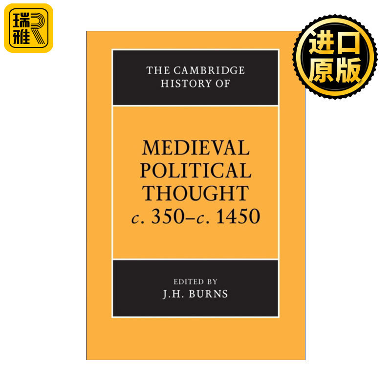 英文原版 The Cambridge History of Medieval Political Thought c.350–c.1450 剑桥中世纪政治思想史 英文版 进口英语书籍