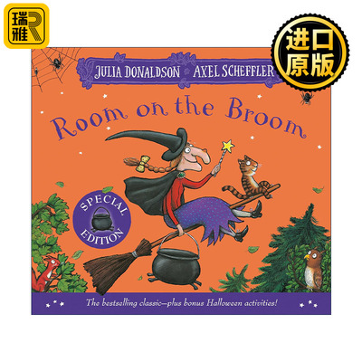 英文原版 Room on the Broom Special Edition 女巫扫帚排排坐 特别版 儿童万圣节绘本 朱莉亚·唐纳森 英文版 进口英语原版书籍