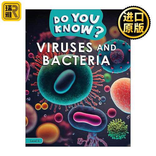 英文原版 Do You Know Level 4 Viruses and Bacteria 你知道病毒和细菌的知识吗 少儿科普4级 英文版 进口英语原版书籍
