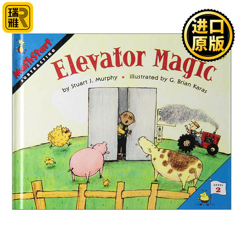 英文原版 Mathstart Level 2 Elevator Magic 数学启蒙绘本2级 英文版 进口英语原版书籍