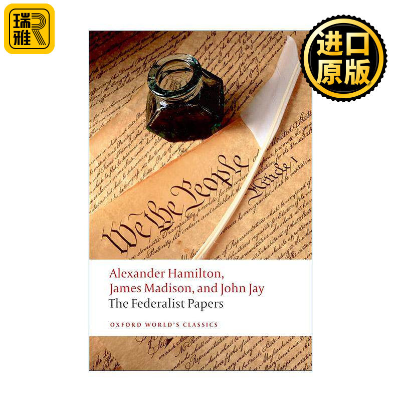 英文原版 The Federalist Papers 联邦党人文集 牛津世界经典 英文版 进口英语原版书籍