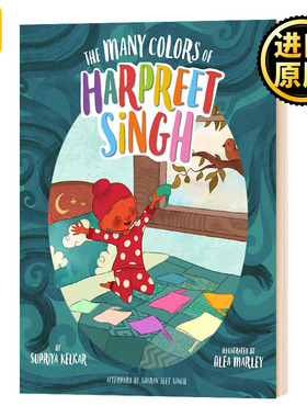 正版 Many Colors of Harpreet Singh 标签的颜色儿童绘本