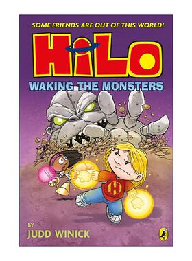 英文原版 Hilo Waking the Monsters 希罗漫画4 唤醒怪兽 英版 贾德·维尼克 英文版 进口英语原版书籍