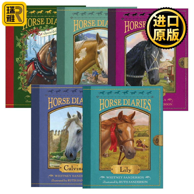 英文原版 Horse Diaries 小马驹日志系列5册 儿童历史小说 爱伦坡奖提名作家Alison Hart 英文版 进口英语原版书籍