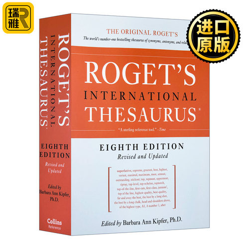 Roget's International Thesaurus, 8th Edition 罗热英语同义词词典（第8版）