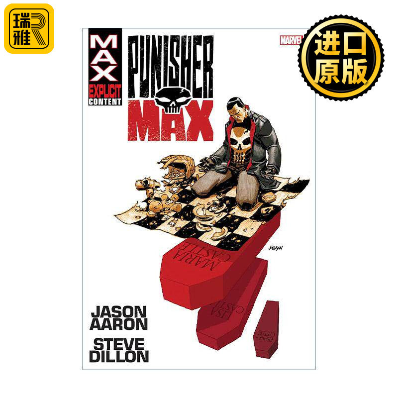 英文原版 Punisher Max by Aaron & Dillon Omnibus Dave Johnson Cover 惩罚者精选集 漫威漫画 精装经典收藏版进口英语原版书籍