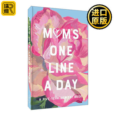 英文原版 Mom's Floral One Line a Day 母亲的记忆 花封面 5年手账本 英文版 进口英语原版书籍