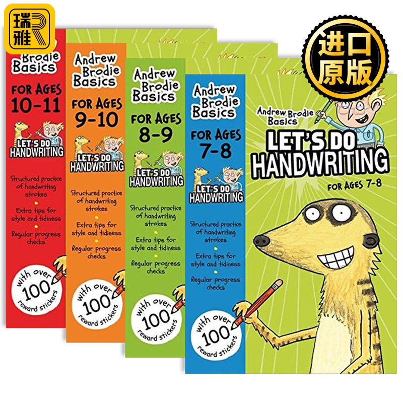 Let's do Handwriting 英国小学英语书写练习册4本套装 5-11岁 英文原版小学教材 安德鲁布鲁迪 Andrew Brodie 英文版 正版进口书
