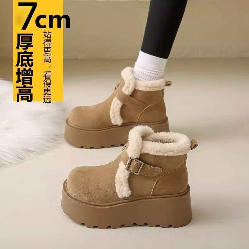 雪地靴女勃肯棉鞋冬季保暖