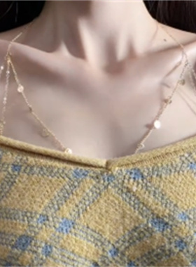 辣妹身体链胸链毛衣链高级锁骨链