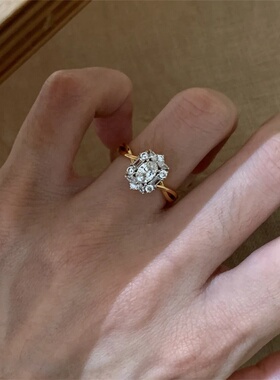 爆闪鸽子蛋戒指女精致百搭食指戒