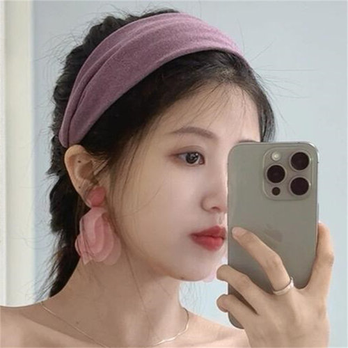 软糯布艺宽边发箍女2025新款百搭