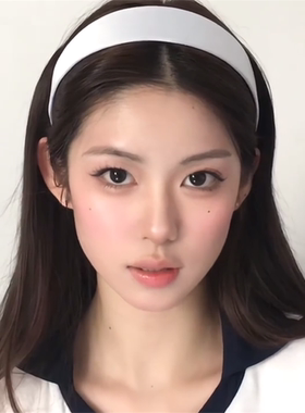 zoozmini白色宽边缎面发箍女款2025年新款超好看的头箍头饰发卡潮