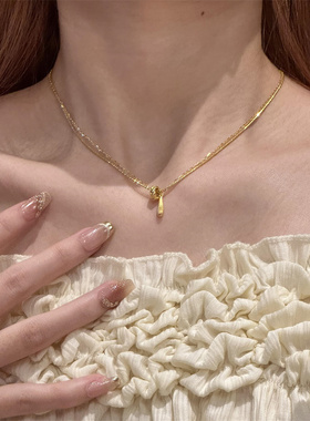 水滴转环项链女秋冬新款清冷感