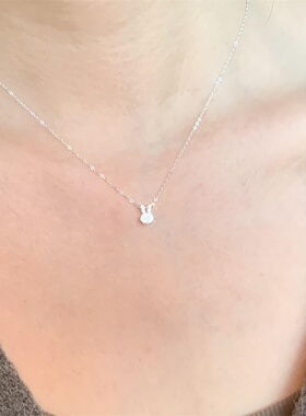 日韩风小兔子项链女ins轻奢小众