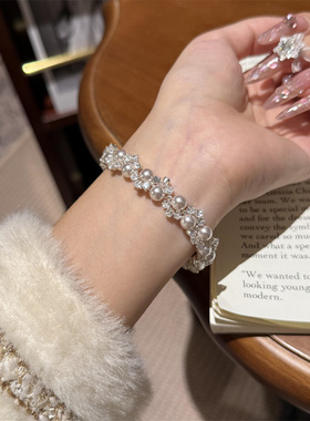 淡水珍珠手链女轻奢不规则精致