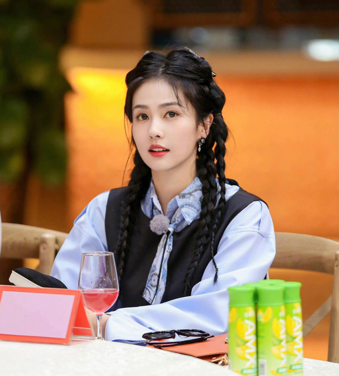 zoozmini白鹿同款拳击辫假发甜酷少女麻花辫仿真发辣妹脏辫马尾辫