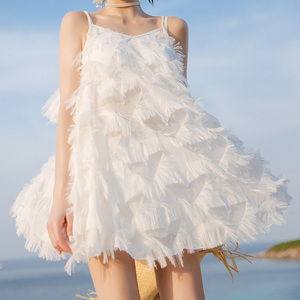 泳衣女夏纯欲风分体三件套仙女范保守遮肚显瘦2023新款高级感泳装