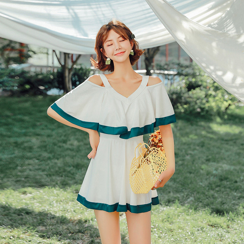 泳衣女夏连体显瘦遮肚微胖女孩保守大码胖mm遮肉2025新款温泉泳装