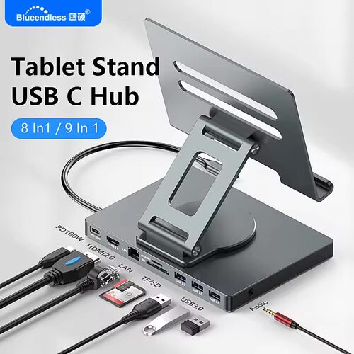 TabletStandUSBCHub