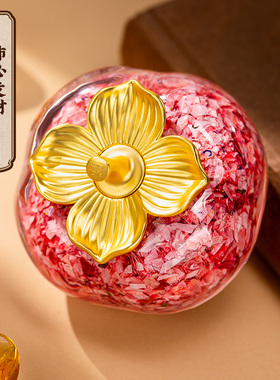 朱炳仁铜柿必发财钞级喜乐果碎钞摆件办公桌摆设开业新年送礼