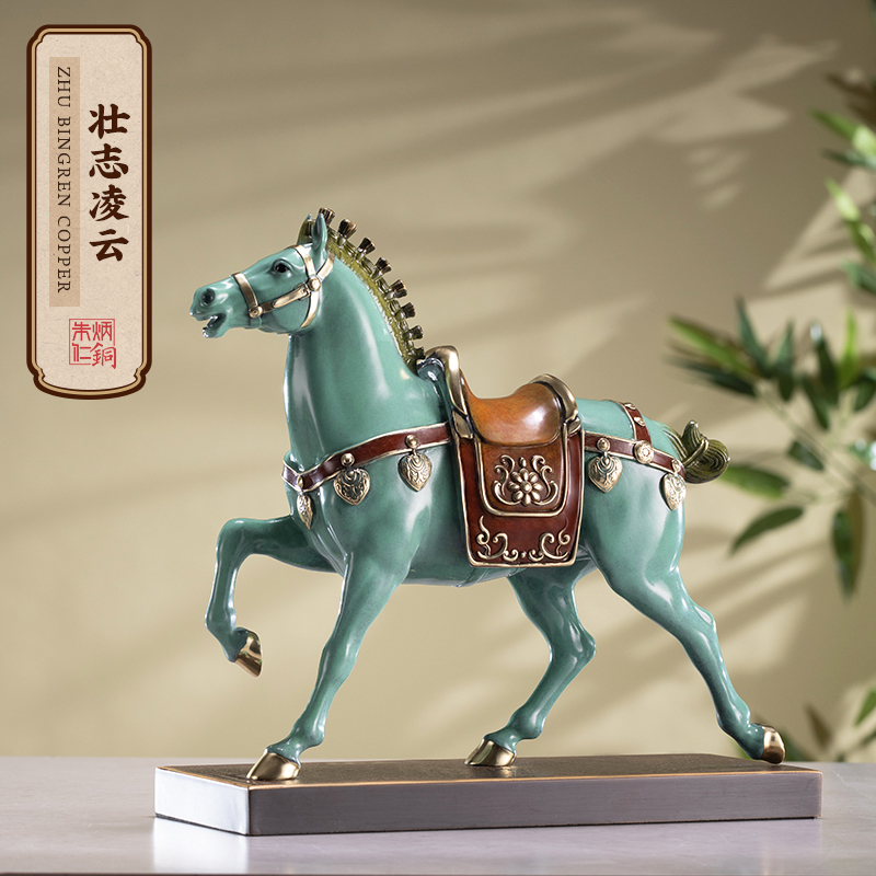 朱炳仁铜壮志凌云马摆件