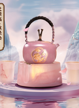 朱炳仁铜放轻松没烦恼铜壶茶器套装女生礼物生日送礼冬日煮茶